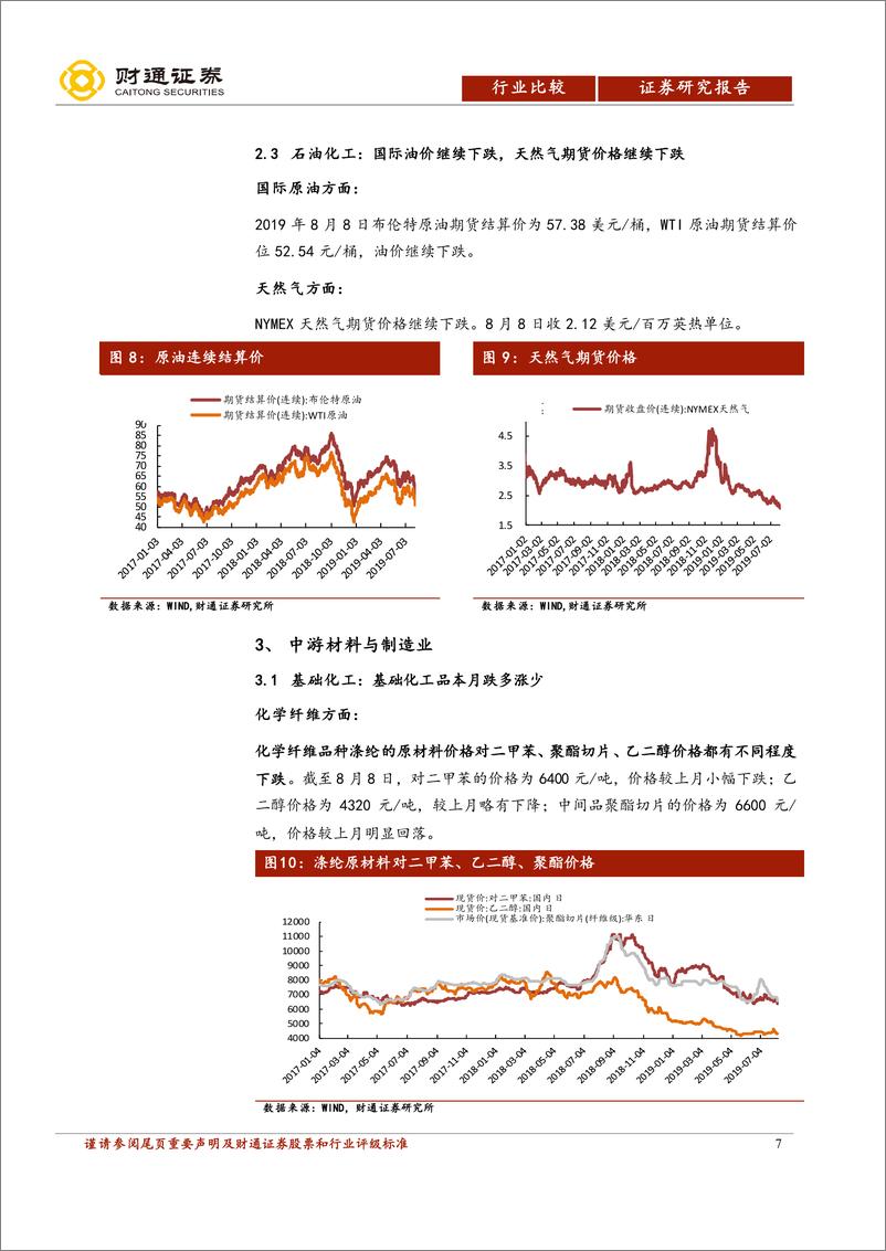 《行业比较系列·月度景气跟踪：金价强势，猪鸡齐飞，钴价反弹-20190809-财通证券-20页》 - 第8页预览图