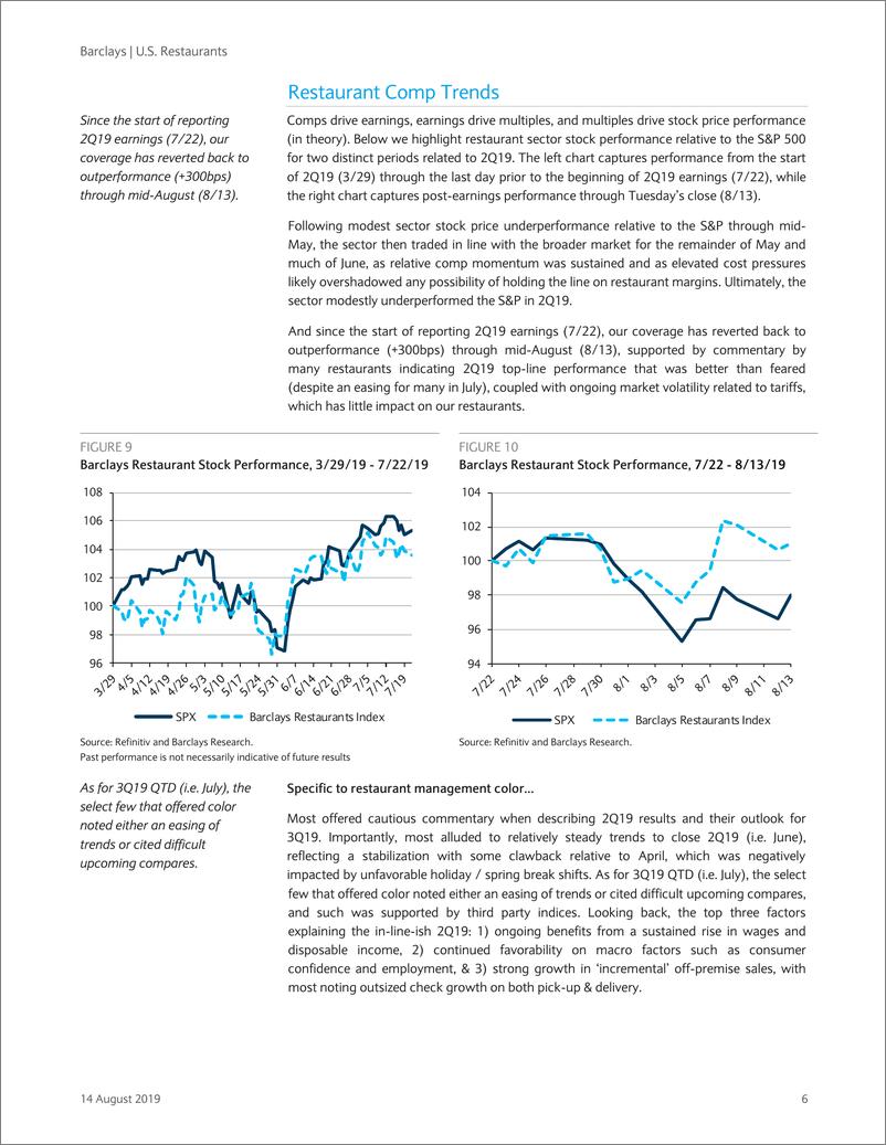 《巴克莱-美股-餐饮行业-2019年Q2美国餐饮业：衰退后估值差距最大-2019.8.14-26页》 - 第7页预览图