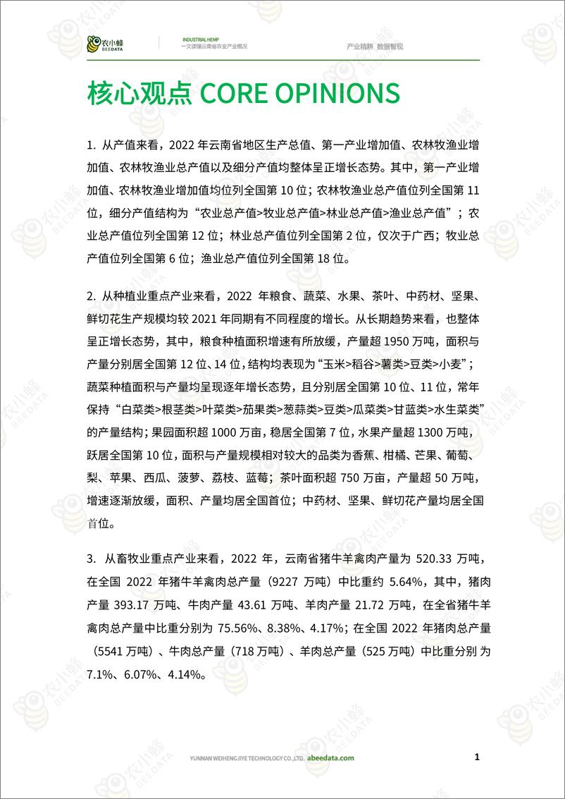 《农小蜂-一文读懂云南省农业产业概况-34页》 - 第4页预览图