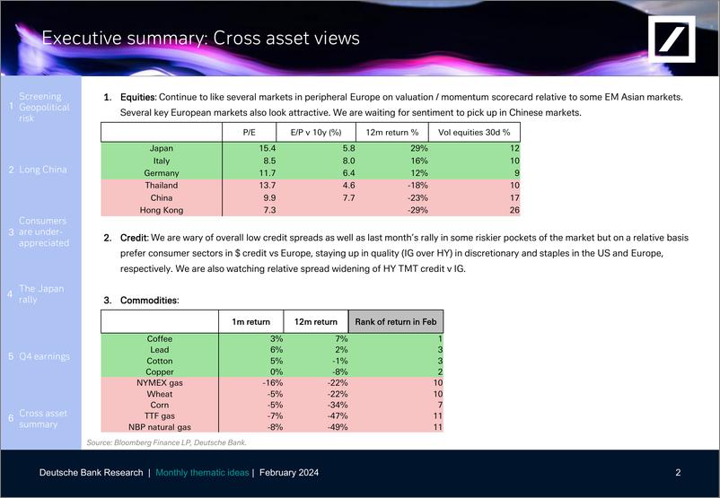 《Deutsche Bank-Thematic Research Monthly thematic ideas-106301840》 - 第3页预览图