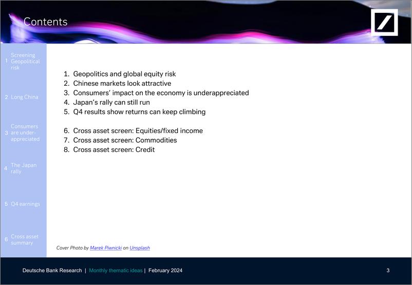 《Deutsche Bank-Thematic Research Monthly thematic ideas-106301840》 - 第4页预览图