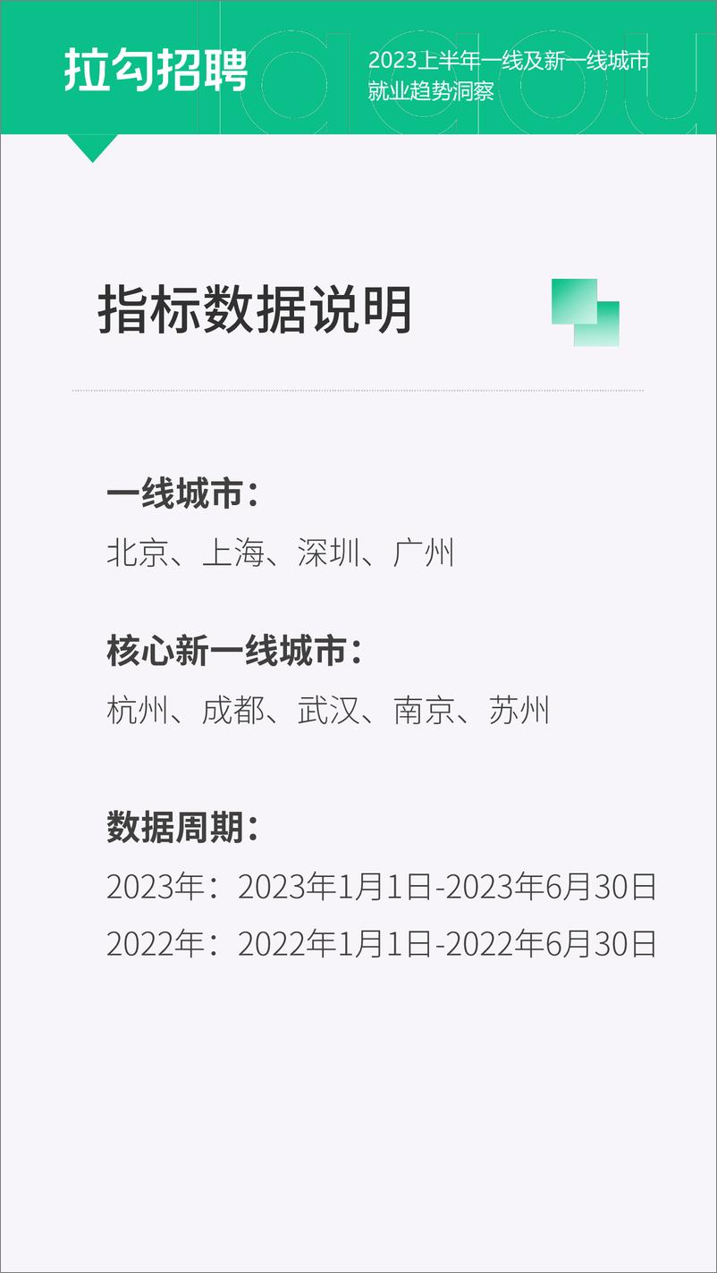 《2023上半年一线及新一线城市就业趋势洞察报告-拉勾招聘-16页》 - 第4页预览图