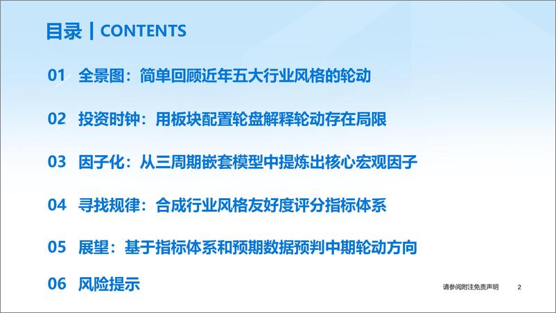 《从板块配置轮盘到5大行业风格友好度评分指标：行业风格轮动背后的周期线索-20230622-国泰君安-34页》 - 第4页预览图