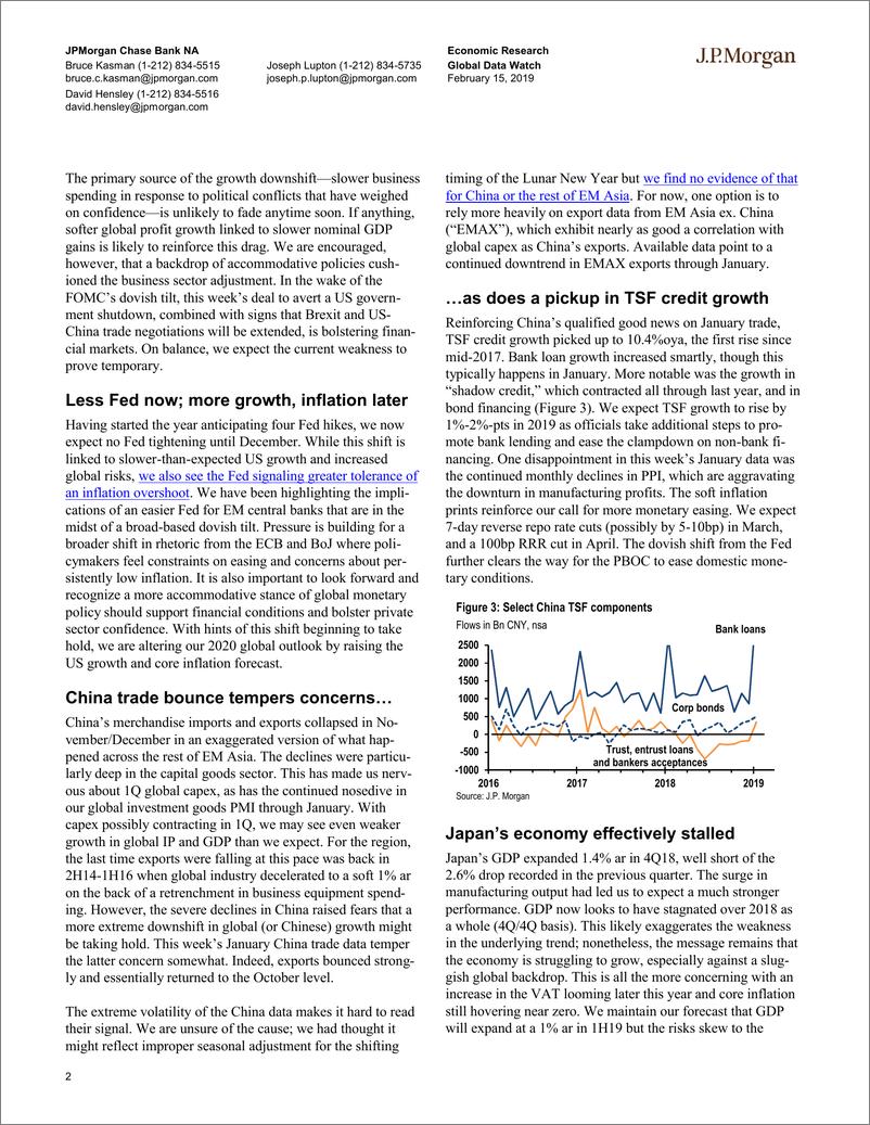 《J.P. 摩根-全球-宏观策略-全球宏观数据观察-2019.2.15-92页》 - 第3页预览图