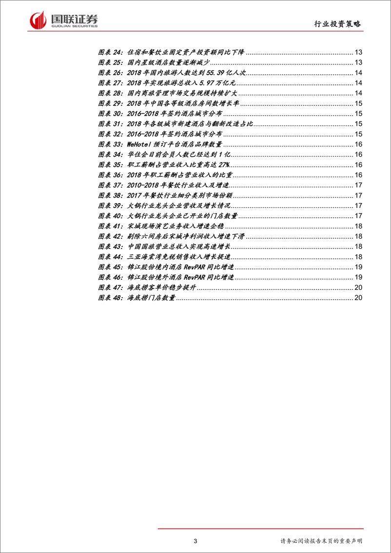 《休闲服务行业2019半年度策略：增长绑定龙头，优选成长赛道-20190617-国联证券-22页》 - 第4页预览图