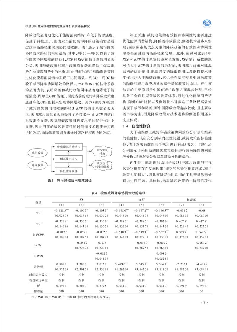 《减污降碳的协同效应分析及其路径探究》 - 第7页预览图