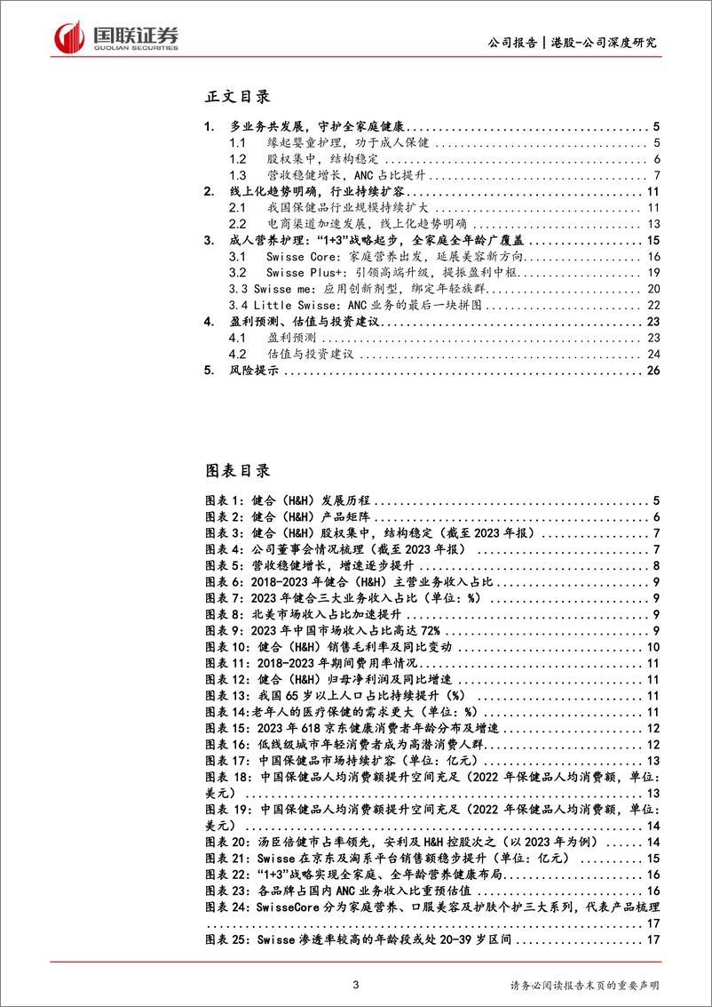 《国联证券-H&H国际控股-1112.HK-“1＋3”战略起步，品牌矩阵渐成》 - 第3页预览图