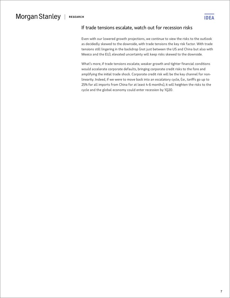 《摩根士丹利-全球-宏观策略-全球经济：不确定性仍然存在-2019.6.30-28页》 - 第8页预览图