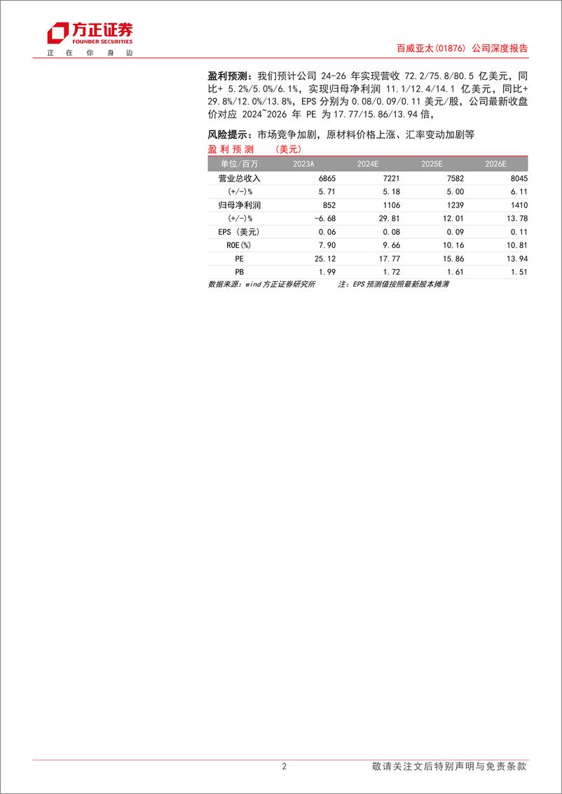 《百威亚太(01876.HK)公司深度报告：“品牌%2b渠道”优势凸显，高端龙头步履不停-240520-方正证券-25页》 - 第2页预览图