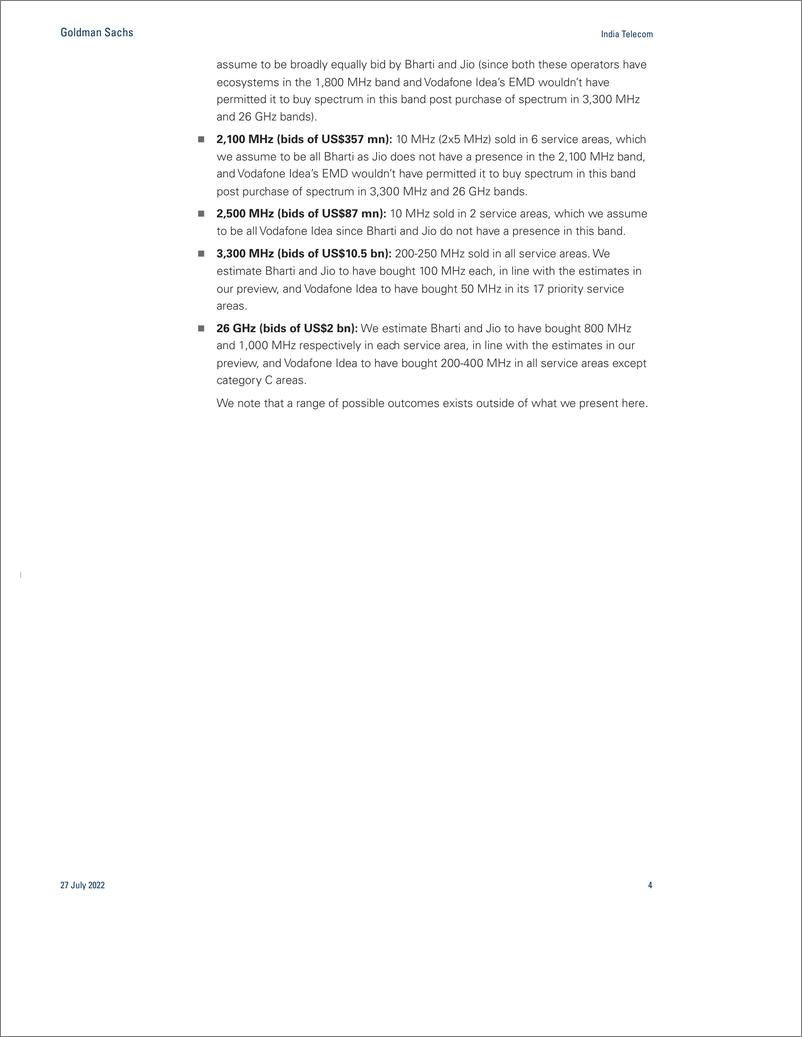 《India Teleco Spectrum auctio Bids 60% higher vs GSe at US$19 bn, likely led by Jio(1)》 - 第5页预览图