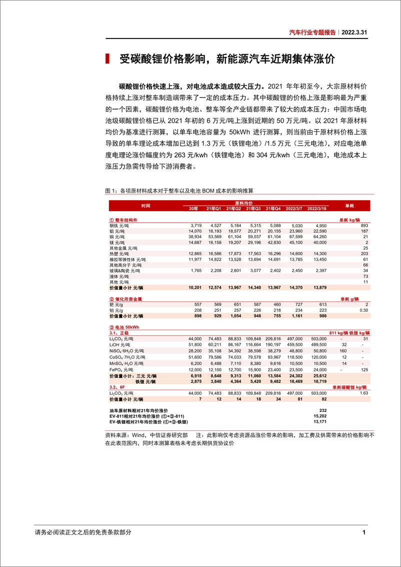 《汽车行业专题报告：新能源汽车涨价落地，全年需求仍然强劲-20220331-中信证券-19页》 - 第7页预览图