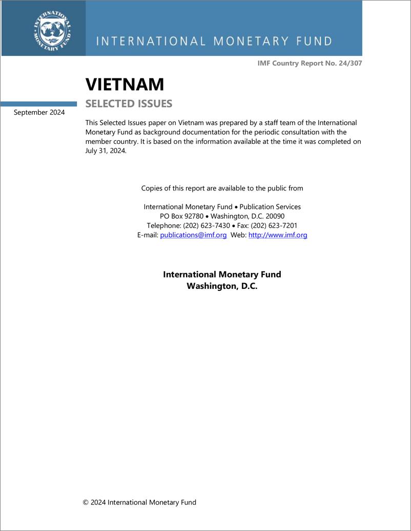 《IMF-越南：精选问题（英）-2024.9-42页》 - 第1页预览图