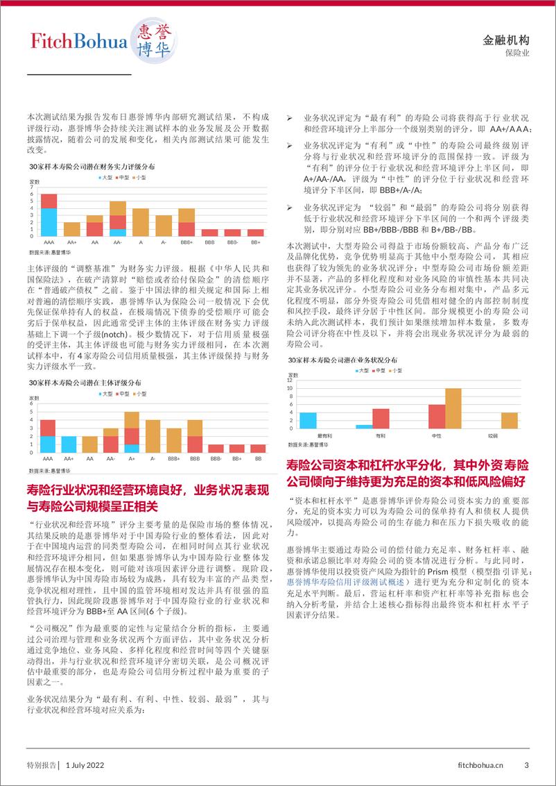 《惠誉博华寿险评级标准解读及2022年信用测试质量分布-6页》 - 第4页预览图