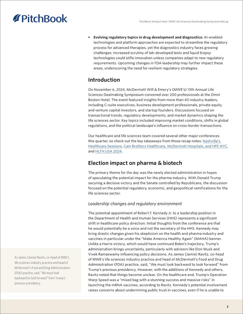 《PitchBook-MWE生命科学交易研讨会回顾（英）-2024-7页》 - 第2页预览图