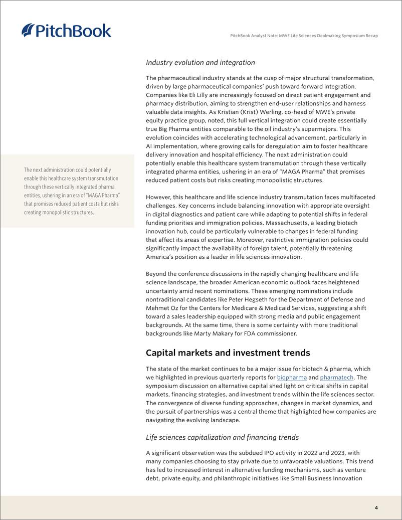 《PitchBook-MWE生命科学交易研讨会回顾（英）-2024-7页》 - 第4页预览图