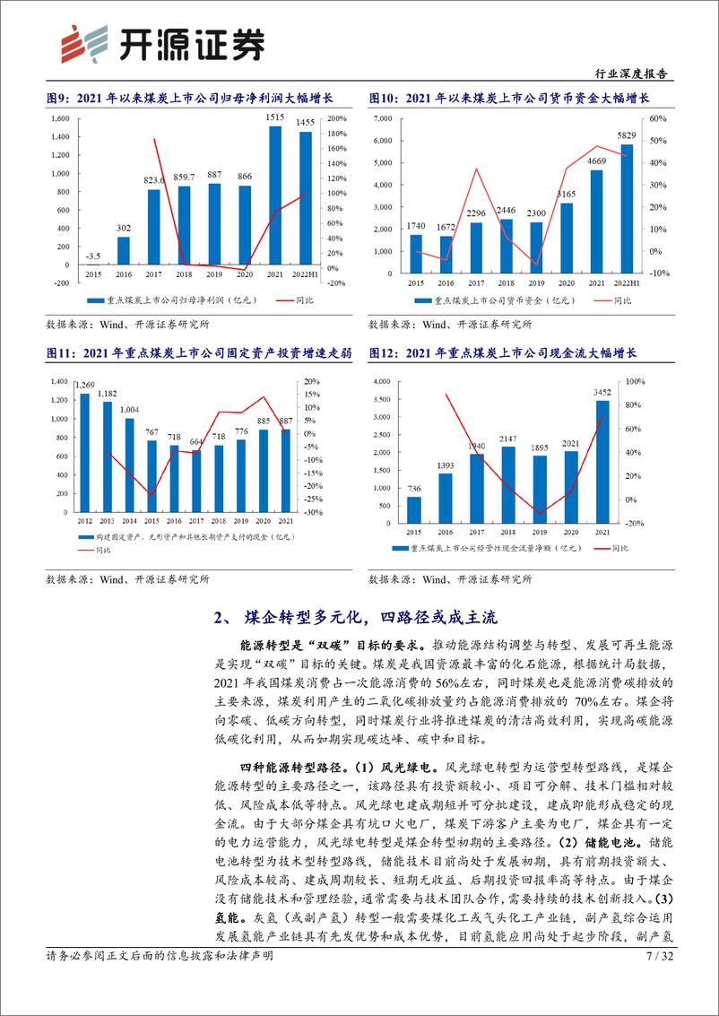 《煤炭开采行业深度报告：煤企开启能源转型，传统能源迎来新机遇-20220920-开源证券-32页》 - 第8页预览图