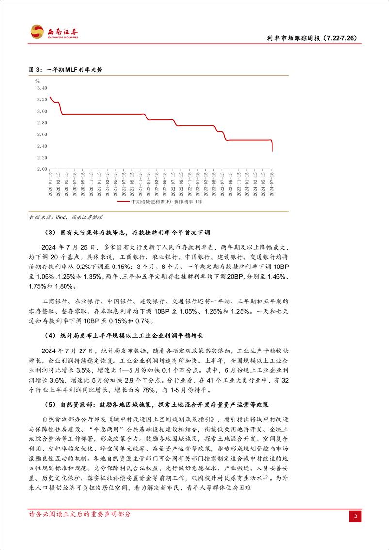 《利率市场跟踪：央行降息“组合拳”，关键利率全面下调-240728-西南证券-15页》 - 第5页预览图