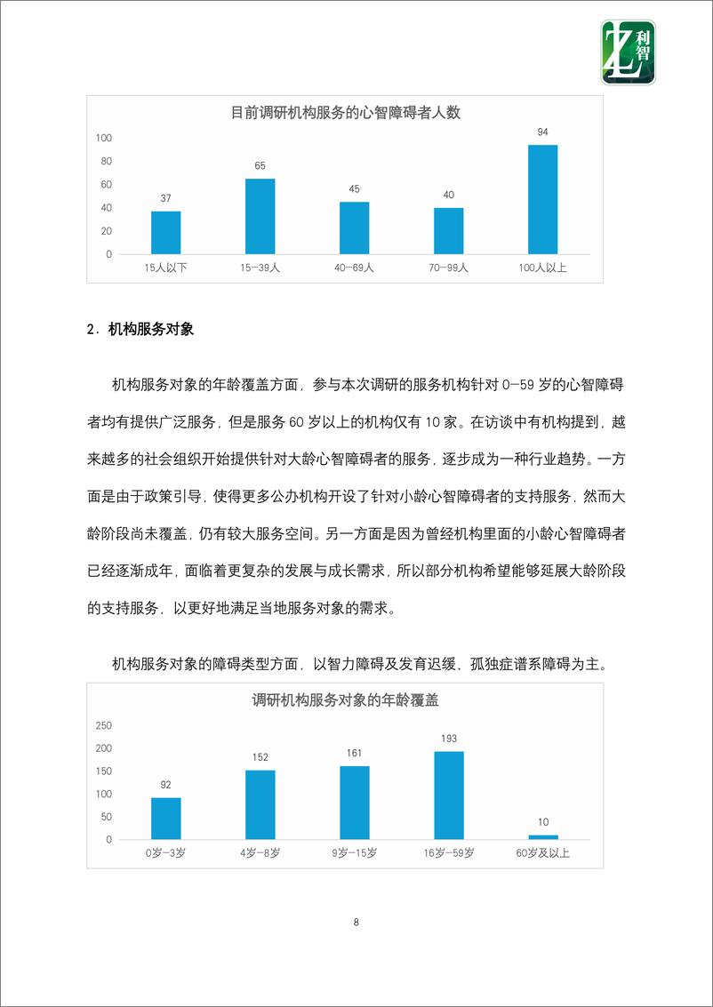 《2024年中国心智障碍服务机构调研报告-北京利智-2024.9-30页》 - 第8页预览图