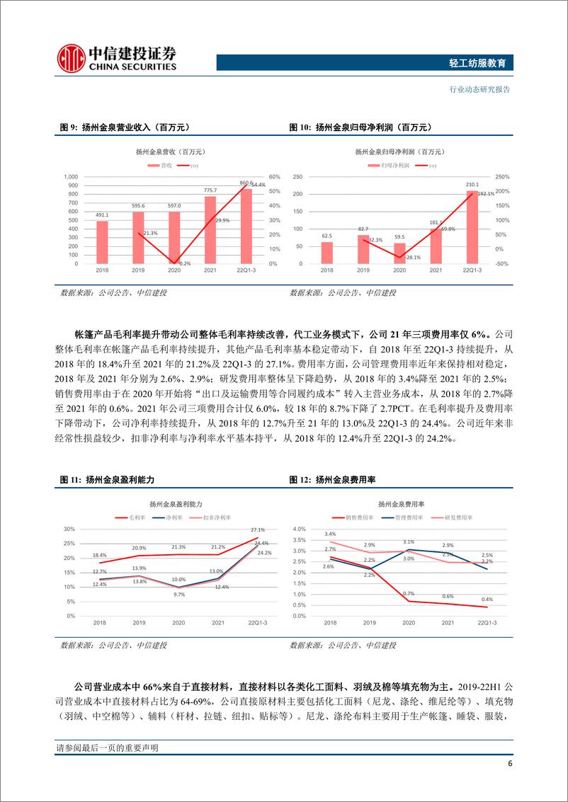 《轻工&纺服&教育行业：优质帐篷制造商扬州金泉上市，户外板块再添新股-20230219-中信建投-20页》 - 第8页预览图