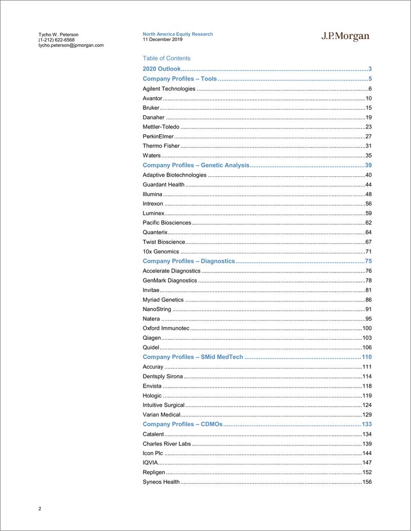 《J.P. 摩根-美股-医疗保健行业-美国生命科学行业2020年展望-2019.12.11-165页》 - 第3页预览图