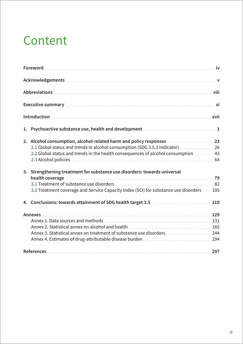 《酒精与健康以及物质使用障碍治疗问题全球现状报告（英）-334页》 - 第5页预览图