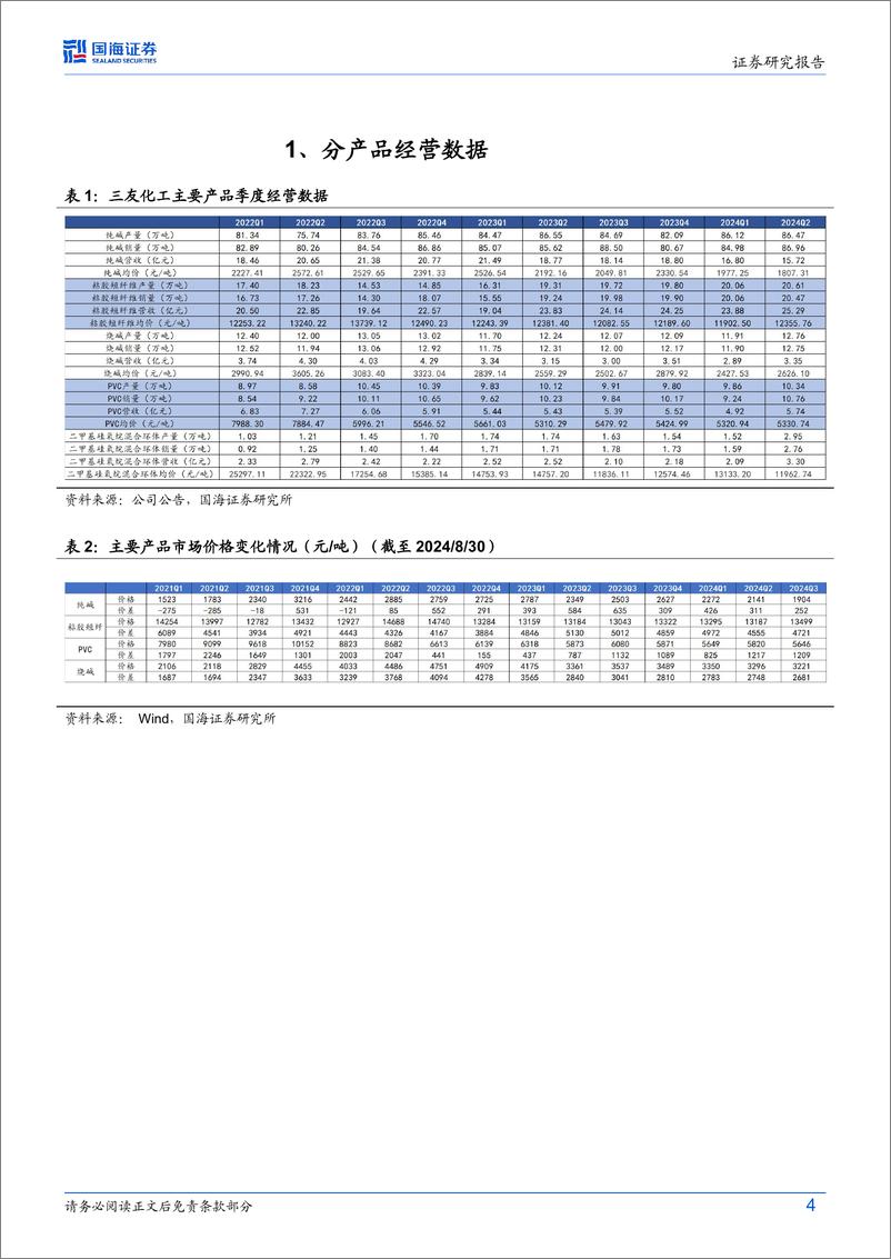 《三友化工(600409)2024年中报点评：2024Q2业绩同比大增，在建项目有序推进-240831-国海证券-12页》 - 第4页预览图