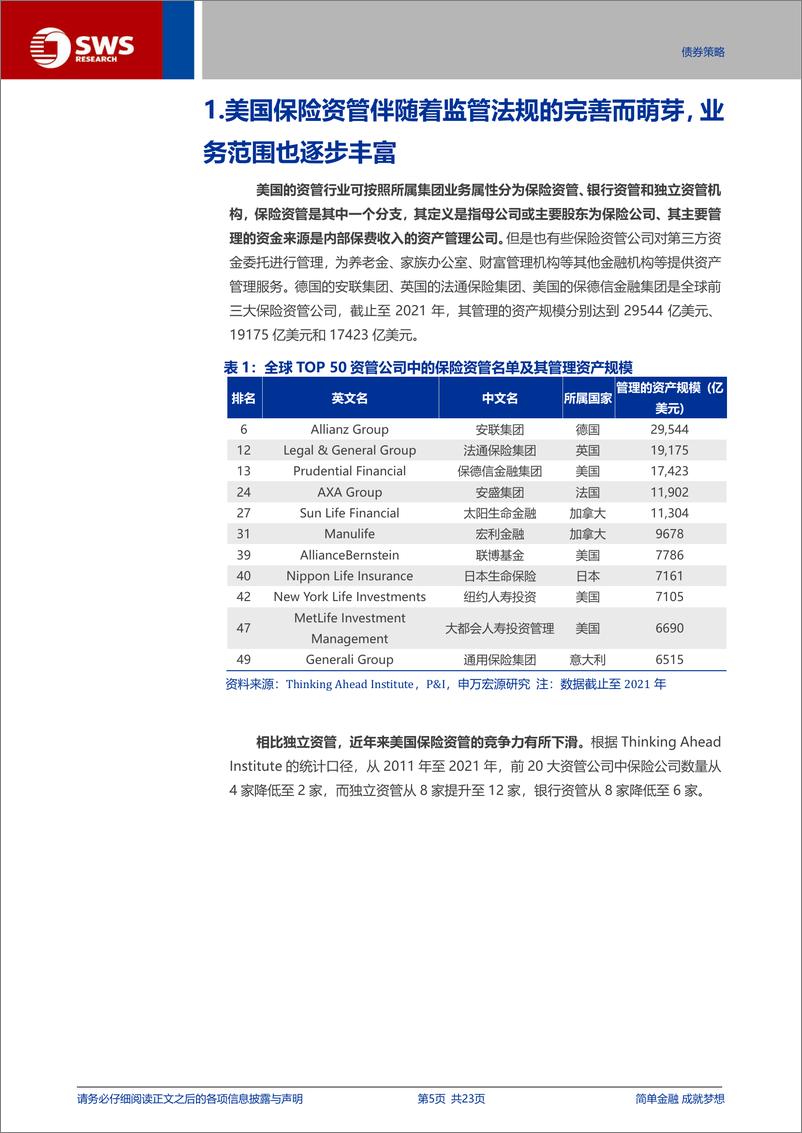 《海外资管系列报告之三-精耕细作、内外兼修：美国保险资管的资金管理之道-240803-申万宏源-23页》 - 第5页预览图