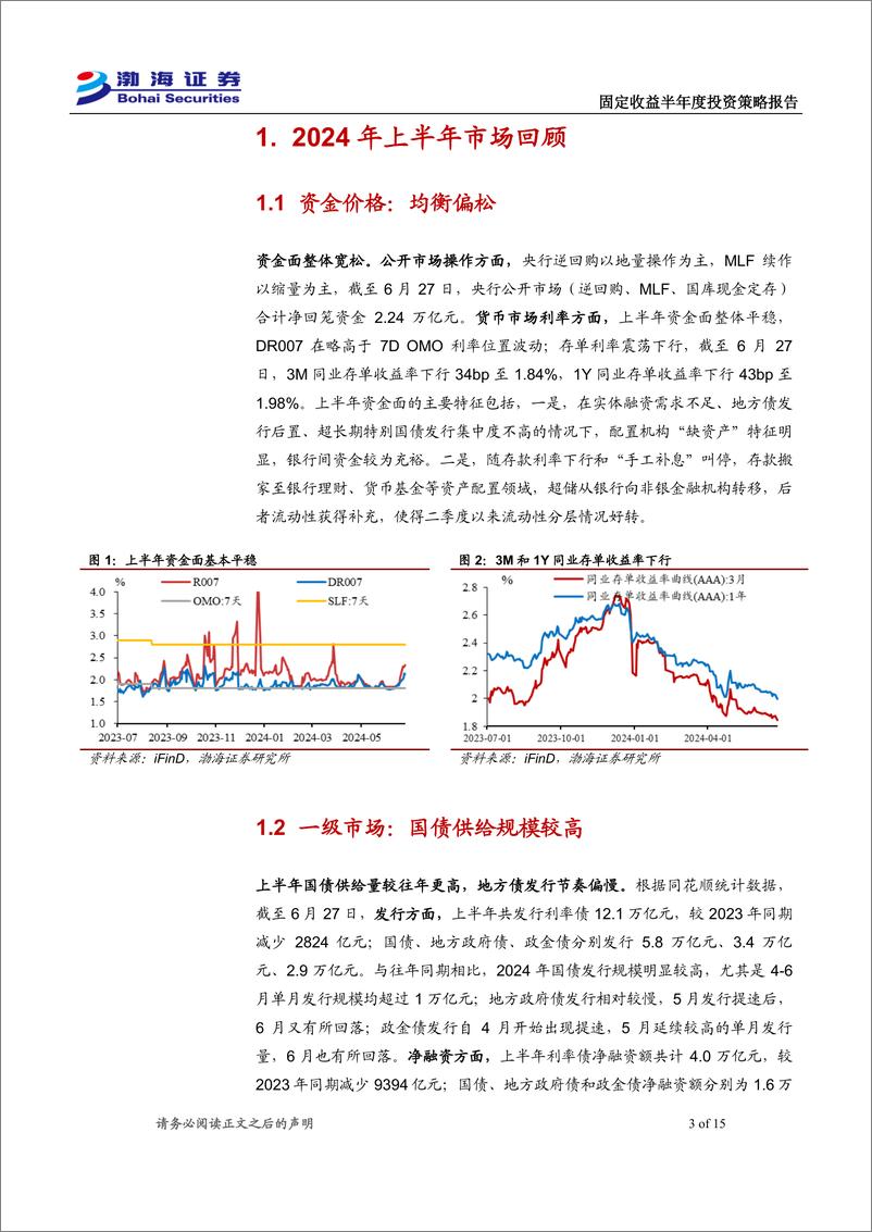 《利率债2024年半年度投资策略报告：低位寻机-240629-渤海证券-15页》 - 第3页预览图