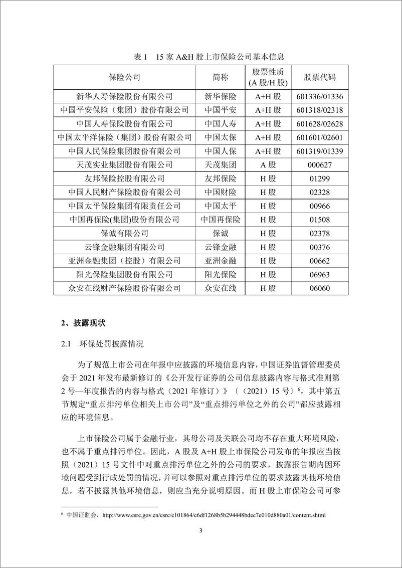 《绿色保险_十七_AH股气候信息披露观察上市保险公司仍需发力》 - 第3页预览图