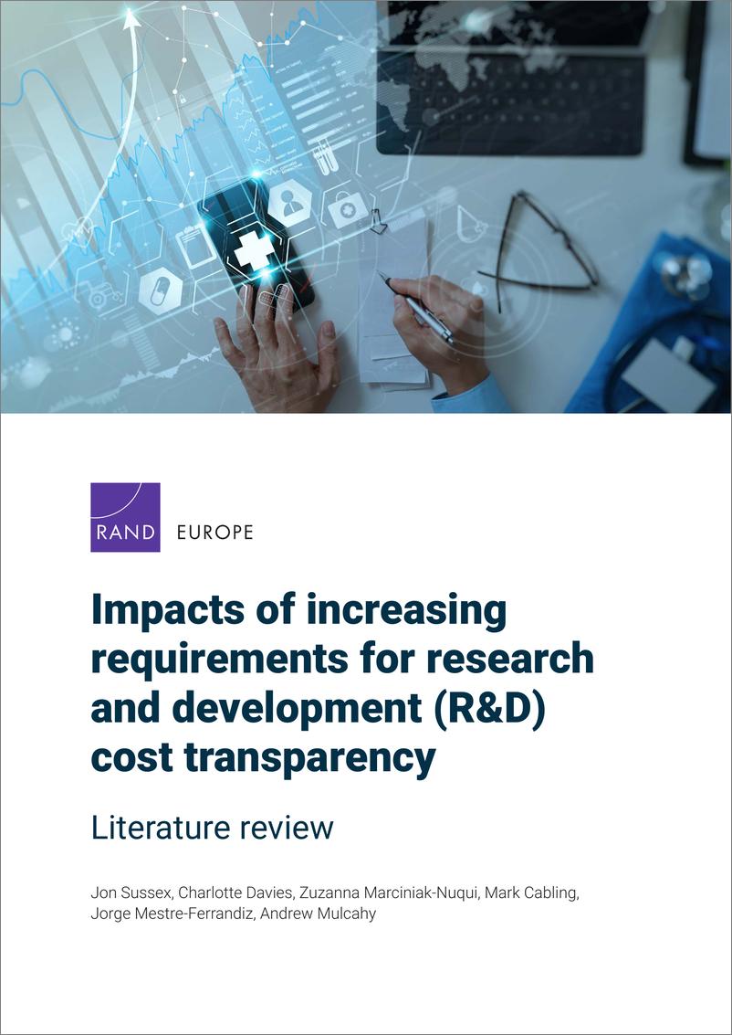 《兰德-研发成本透明度要求增加的影响（英）》 - 第1页预览图