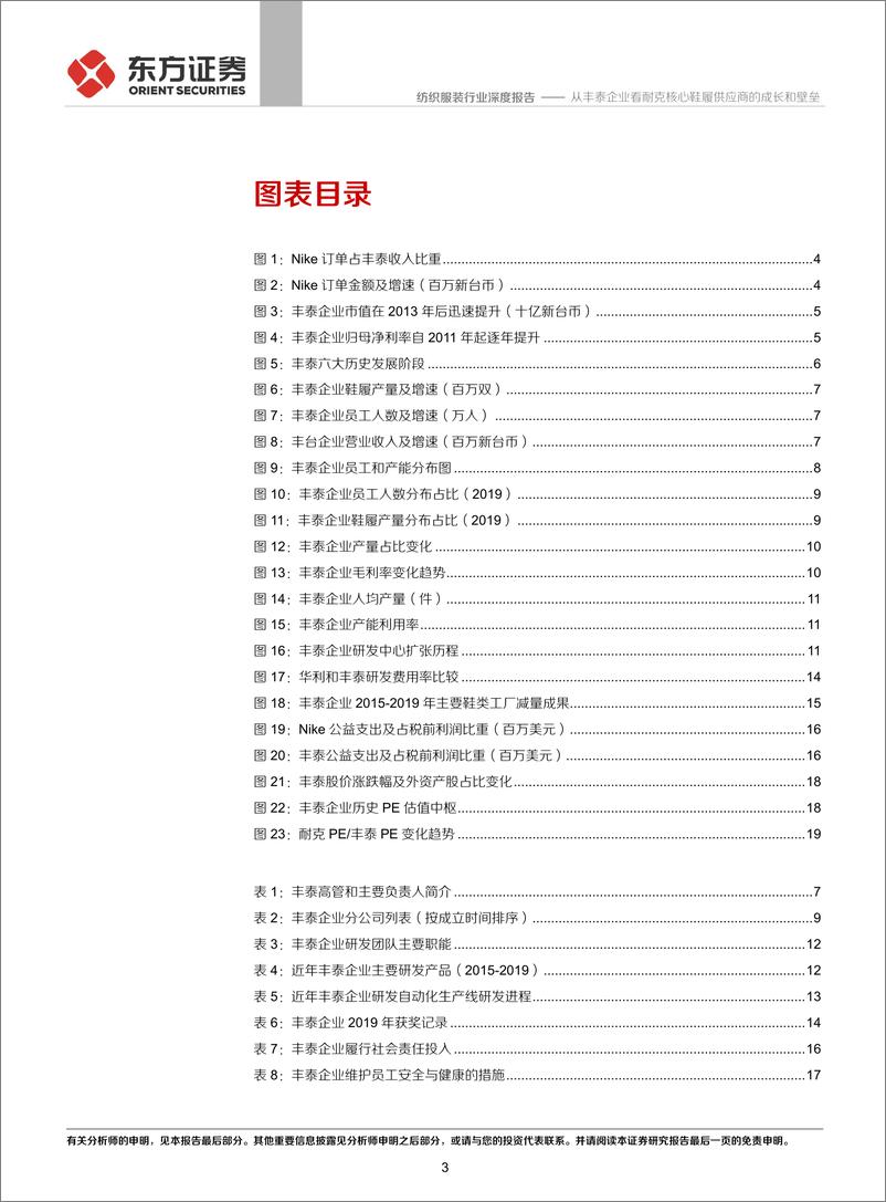 《纺织服装行业：从丰泰企业看耐克核心鞋履供应商的成长和壁垒-20210221-东方证券-22页》 - 第3页预览图