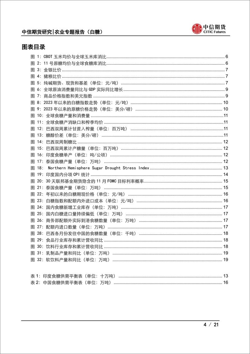 《农业专题报告（白糖）：大宗商品的估值和驱动以及糖价后市如何演绎-20230829-中信期货-21页》 - 第5页预览图