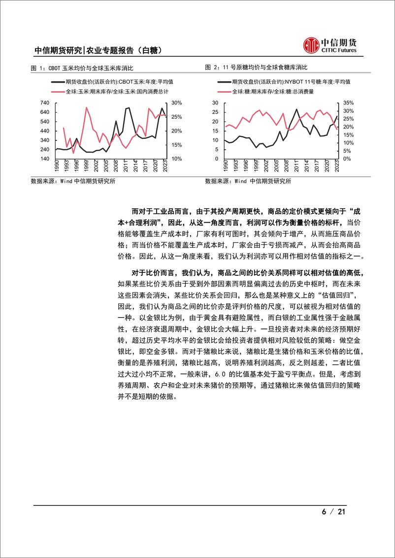 《农业专题报告（白糖）：大宗商品的估值和驱动以及糖价后市如何演绎-20230829-中信期货-21页》 - 第7页预览图