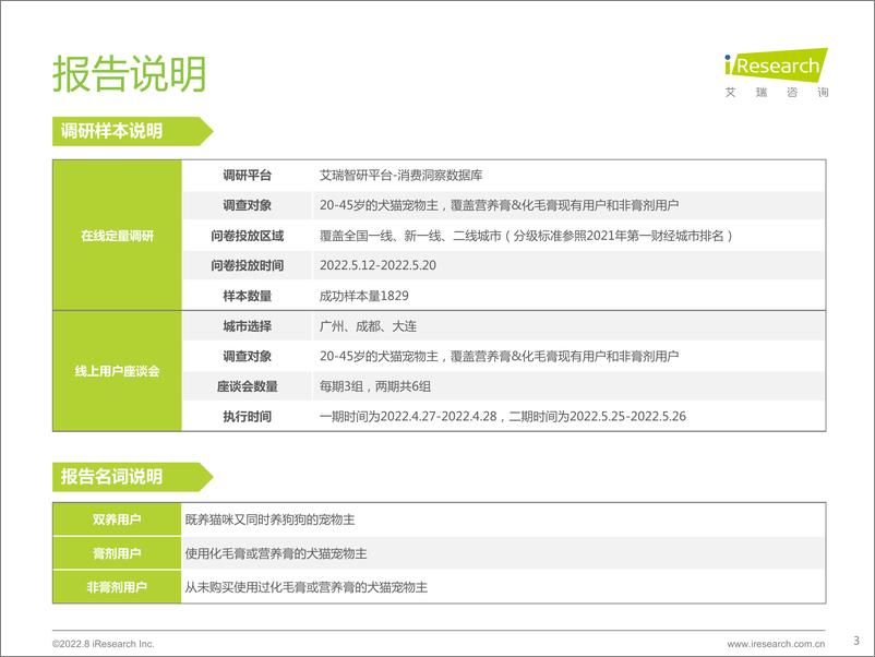 《宠物保健品行业消费态度洞察白皮书》 - 第3页预览图