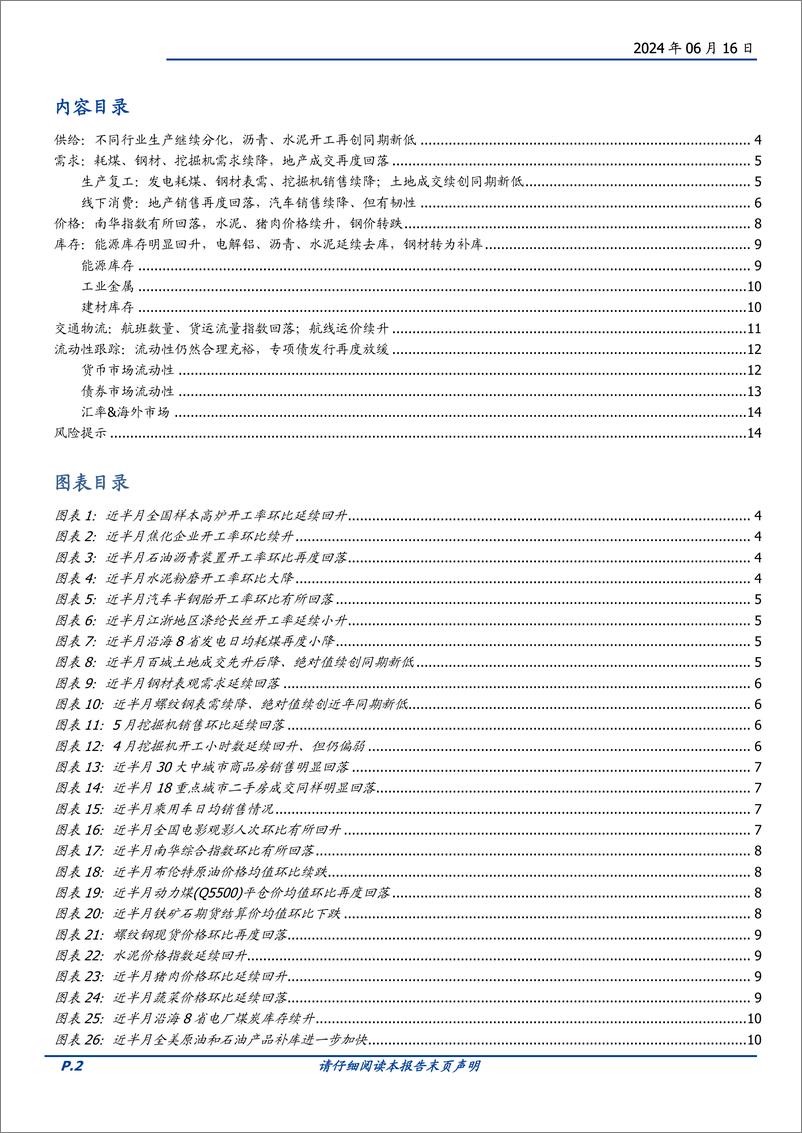 《宏观定期：高频半月观，实物工作量的积极变化没能延续-240616-国盛证券-15页》 - 第2页预览图