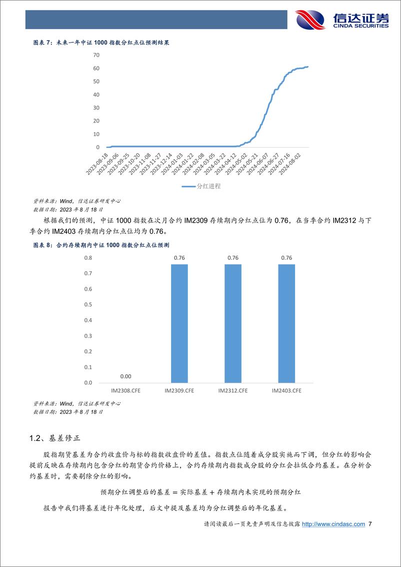 《期指基差接近全面升水，IF基差上行受阻-20230819-信达证券-22页》 - 第8页预览图