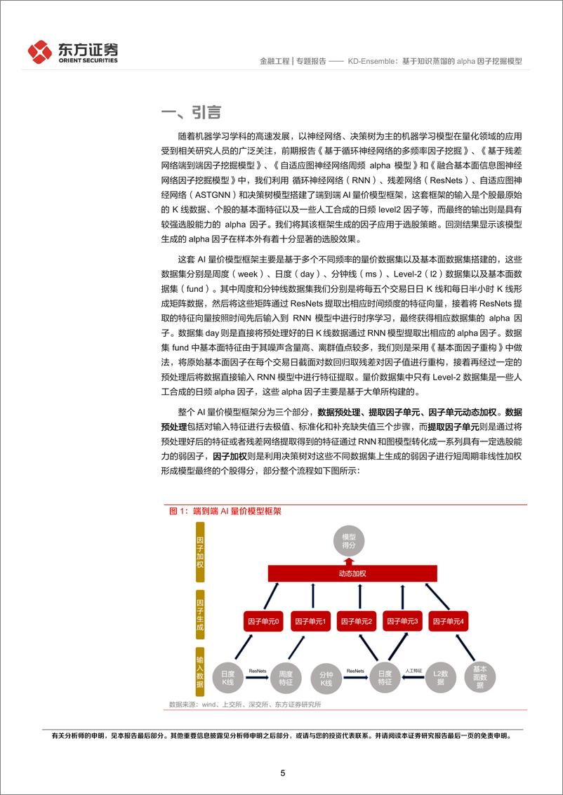 《因子选股系列之一〇八：KD-Ensemble，基于知识蒸馏的alpha因子挖掘模型-240819-东方证券-33页》 - 第5页预览图