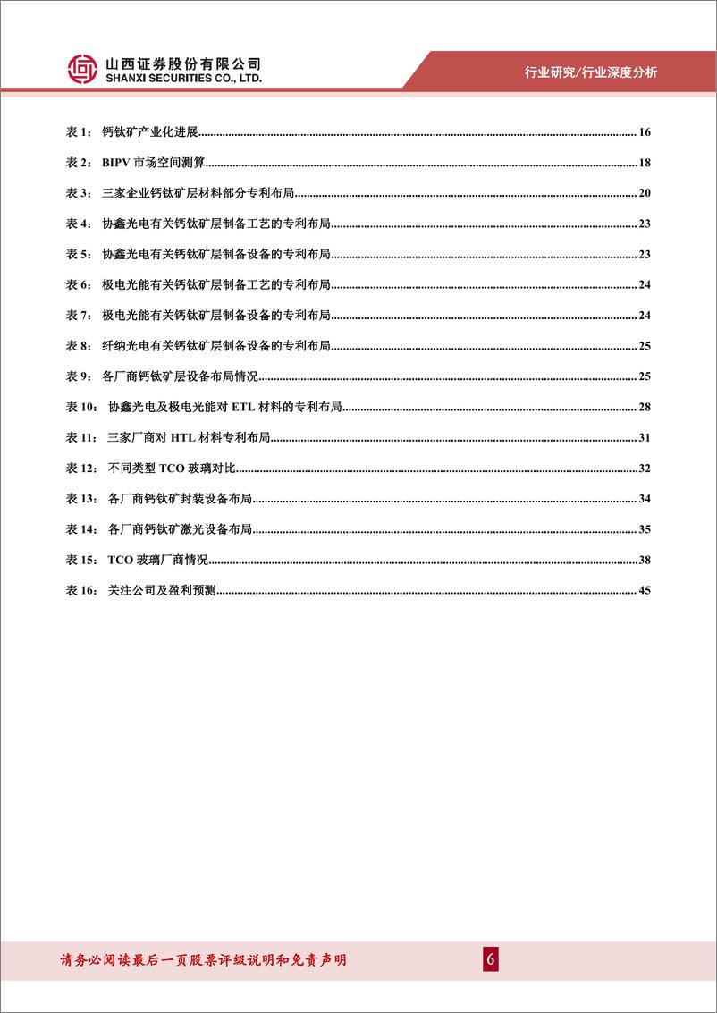 《山西证券：电力设备及新能源行业深度报告-钙钛矿东风渐起-产业化进程从0到1》 - 第6页预览图