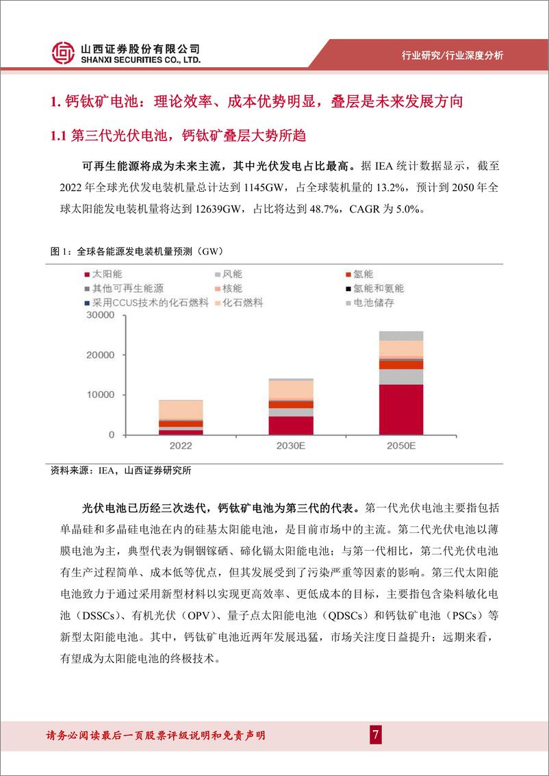 《山西证券：电力设备及新能源行业深度报告-钙钛矿东风渐起-产业化进程从0到1》 - 第7页预览图