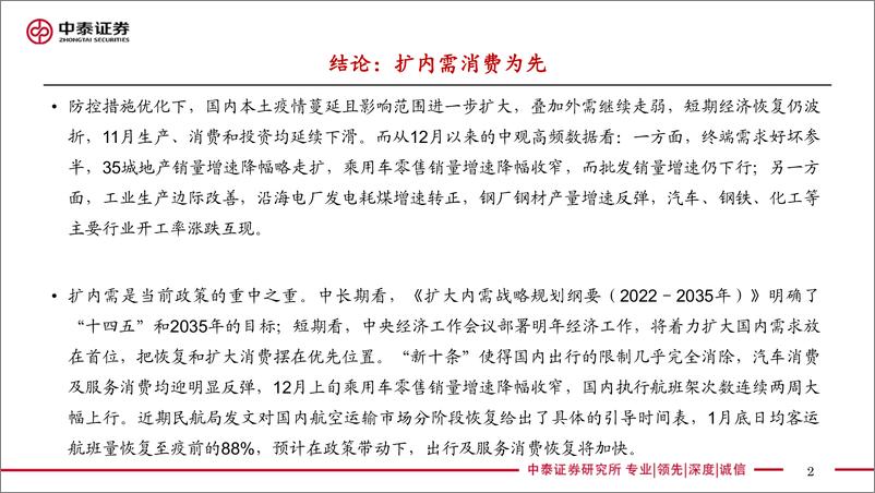 《实体经济政策图谱2022年第49期：扩内需消费为先-20221217-中泰证券-26页》 - 第3页预览图