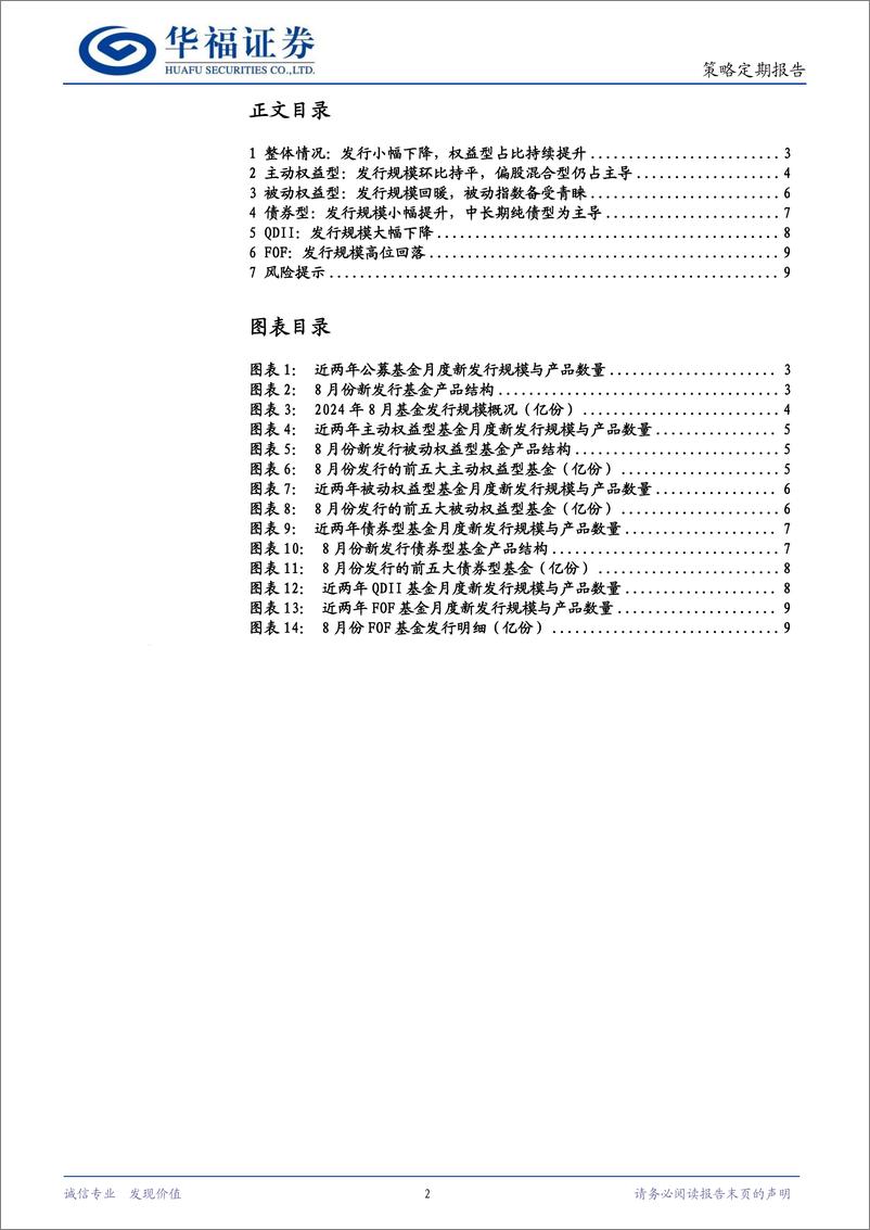 《策略定期报告：总体小幅回落，权益型发行回暖-240904-华福证券-10页》 - 第2页预览图