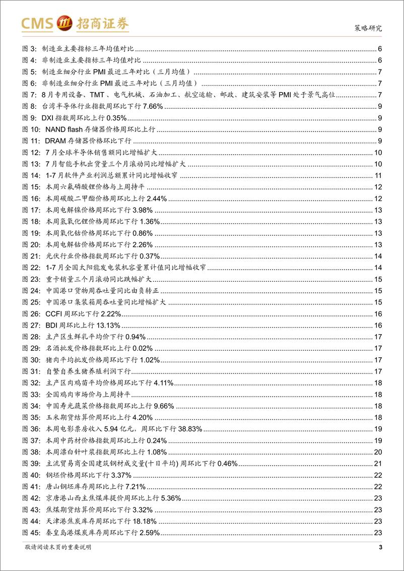 《行业景气观察：8月制造业PMI继续回落，7月智能手机出货量同比增幅扩大-240904-招商证券-35页》 - 第3页预览图