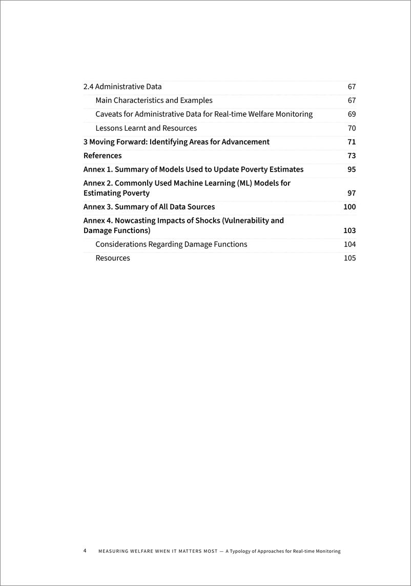 《世界银行-在最重要的时候衡量福利：实时监测方法的类型（英）-2024-106页》 - 第4页预览图