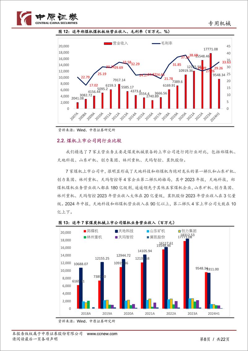 《郑煤机(601717)公司深度分析：中报快速增长，煤机、汽车零部件双轮驱动-240912-中原证券-22页》 - 第8页预览图