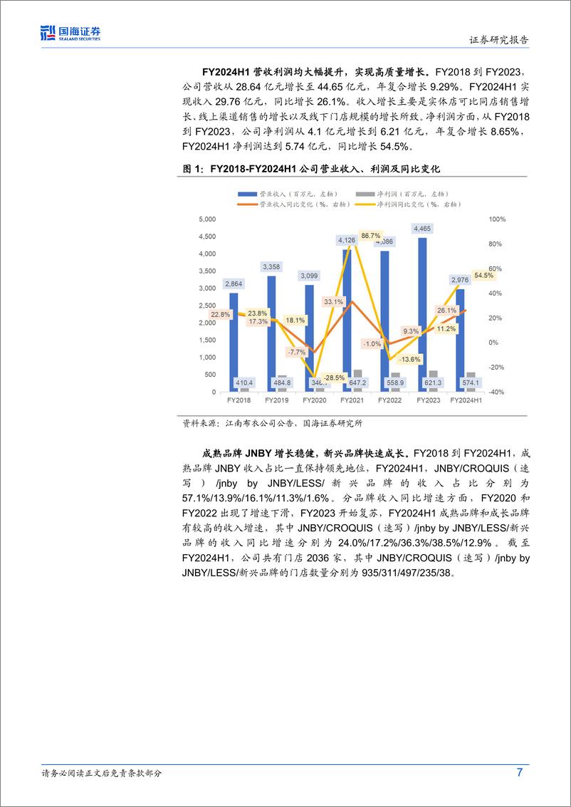 《江南布衣(03306.HK)公司研究：高分红%2b稳定成长的设计师品牌时尚集团-240619-国海证券-18页》 - 第7页预览图