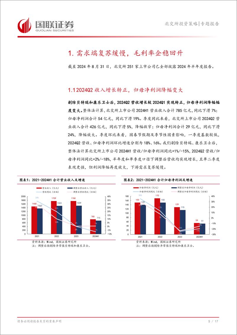 《北交所半年报点评：补库和CAPEX低意愿，毛利率有改善-240910-国联证券-18页》 - 第6页预览图