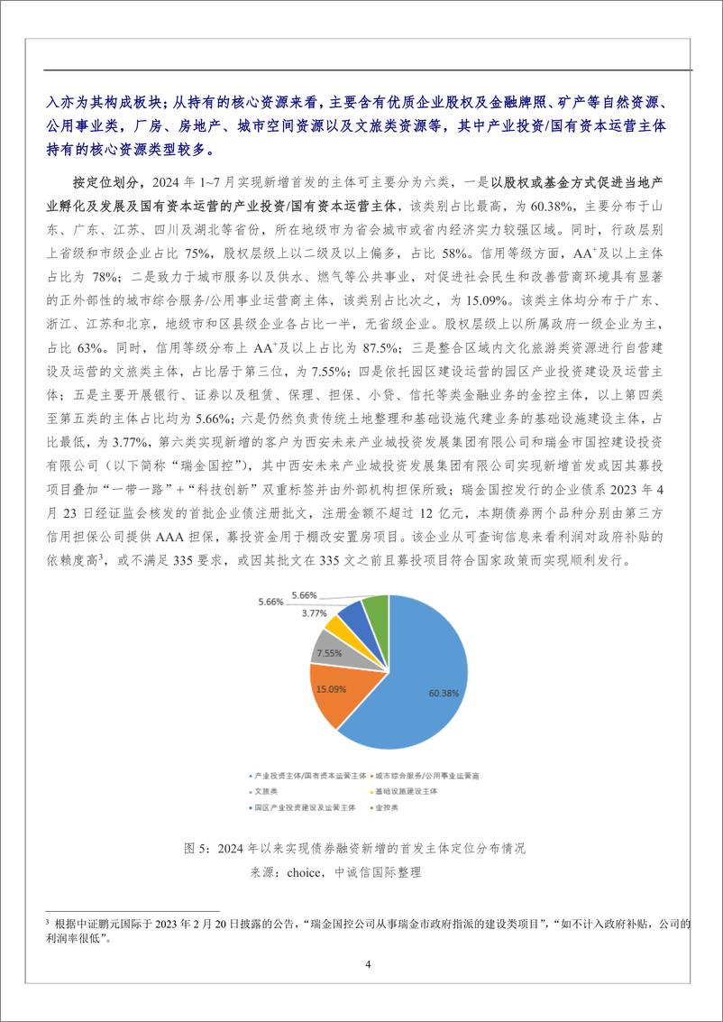 《基础设施投融资行业2024年1-7月首发产业化主体特征观察及延伸思考：它们如何突破监管审核并实现债券首发？-240819-中诚信国际-13页》 - 第4页预览图