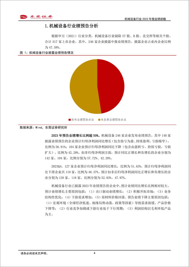 《机械设备行业2023年报业绩前瞻：底部筑底，复苏在即-20240229-东莞证券-22页》 - 第4页预览图