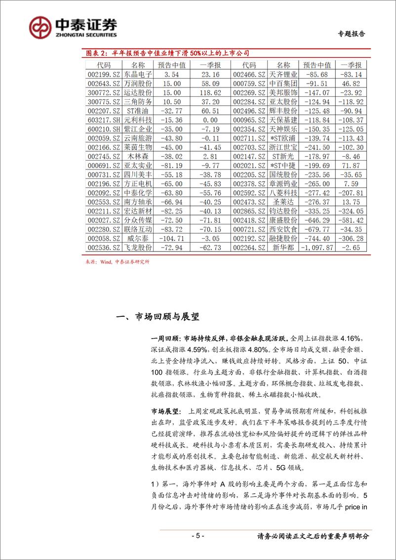 《排除半年报业绩大幅下滑的公司（一）-20190623-中泰证券-12页》 - 第6页预览图