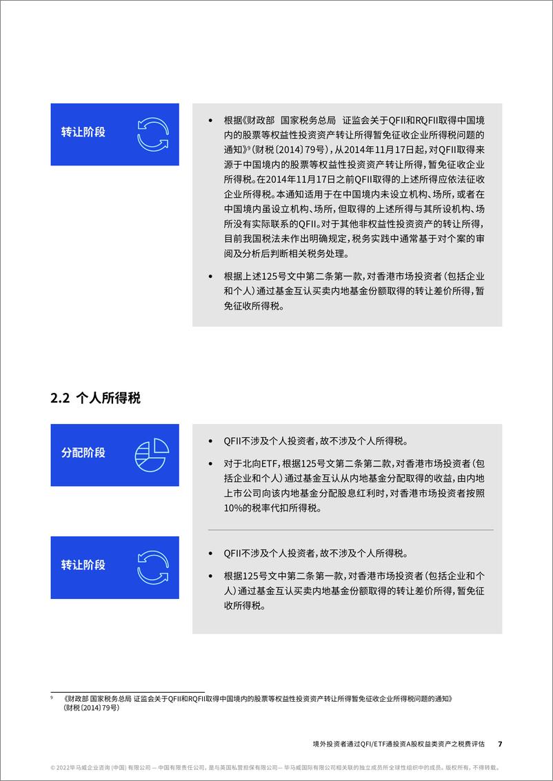 《毕马威-境外投资者通过QFI-ETF通 投资A股权益类资产之税费评估-10页》 - 第7页预览图